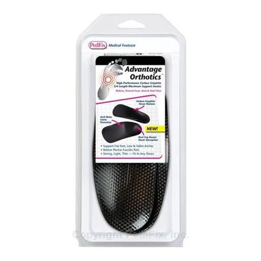 Advantage Orthotics™ 3/4-Length Carbon Graphite Arch Supports