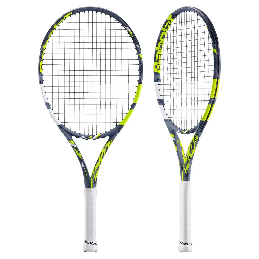 Aero Junior 25 Prestrung Tennis Racquet Grey and Yellow