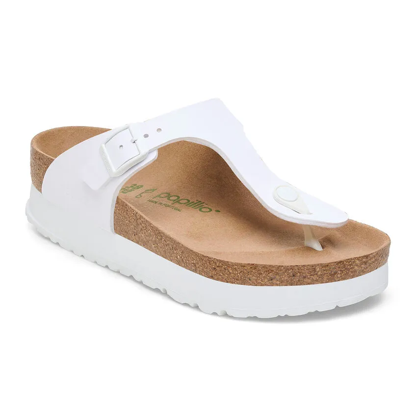 BIRKENSTOCK PLATFORM GIZEH WHITE