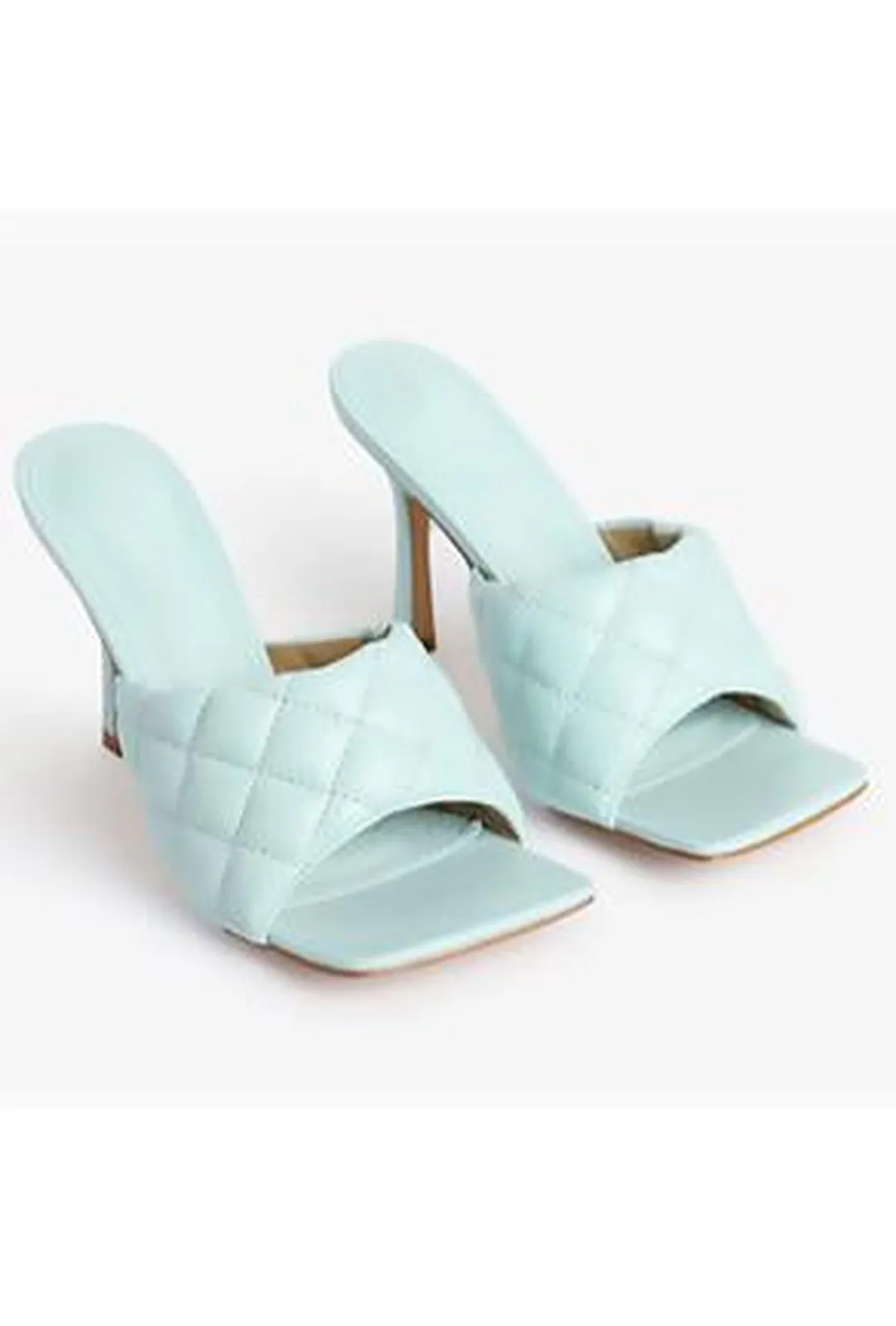 BRIE - QUILTED MULE SANDALS