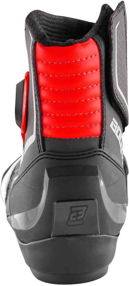 Cartagena Motorcycle Boots with Bogotto Perforations, Black/White/Red