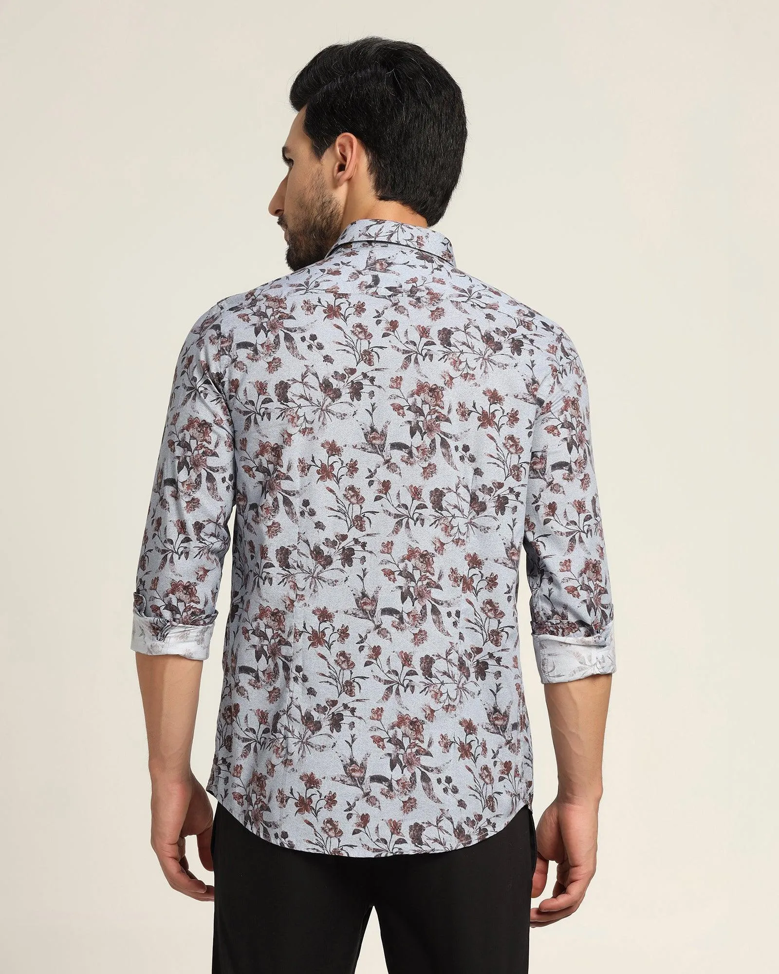 Casual Blue Printed Shirt - Bay