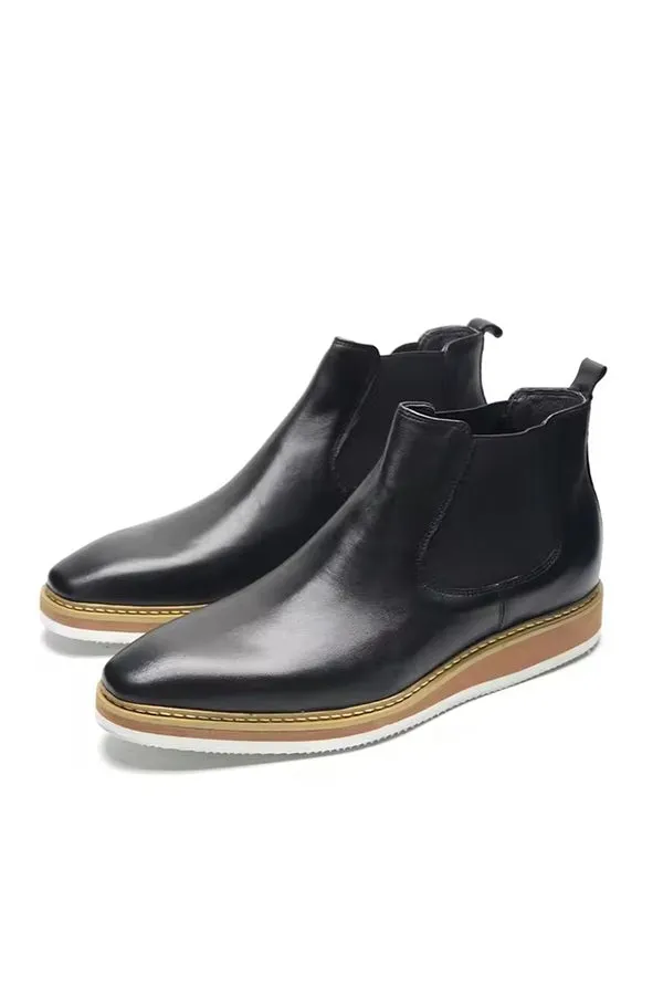 ChicHide Casual Platform Slip-On Ankle Boots