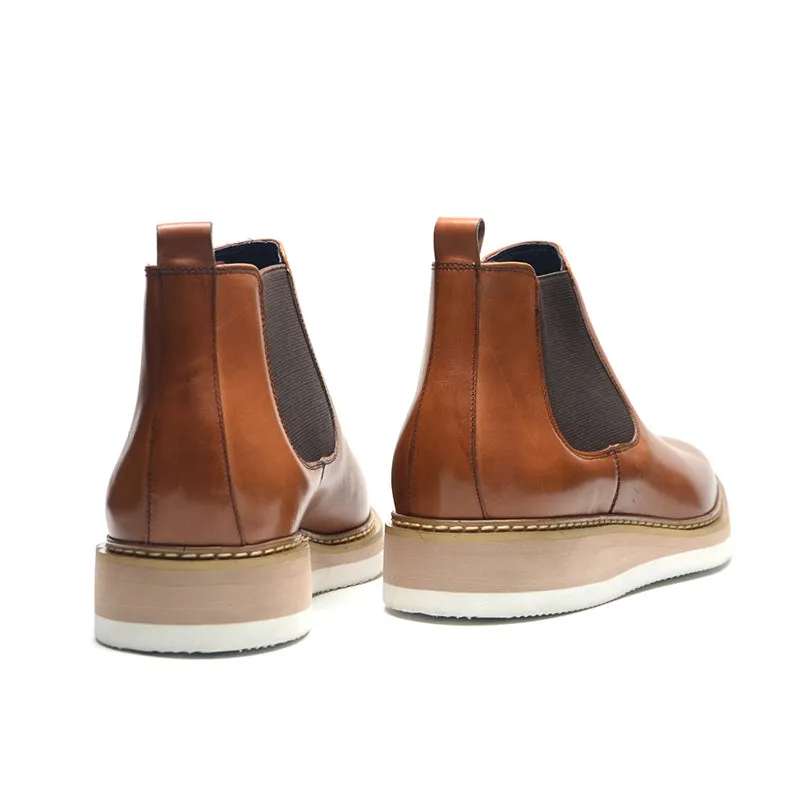 ChicHide Casual Platform Slip-On Ankle Boots