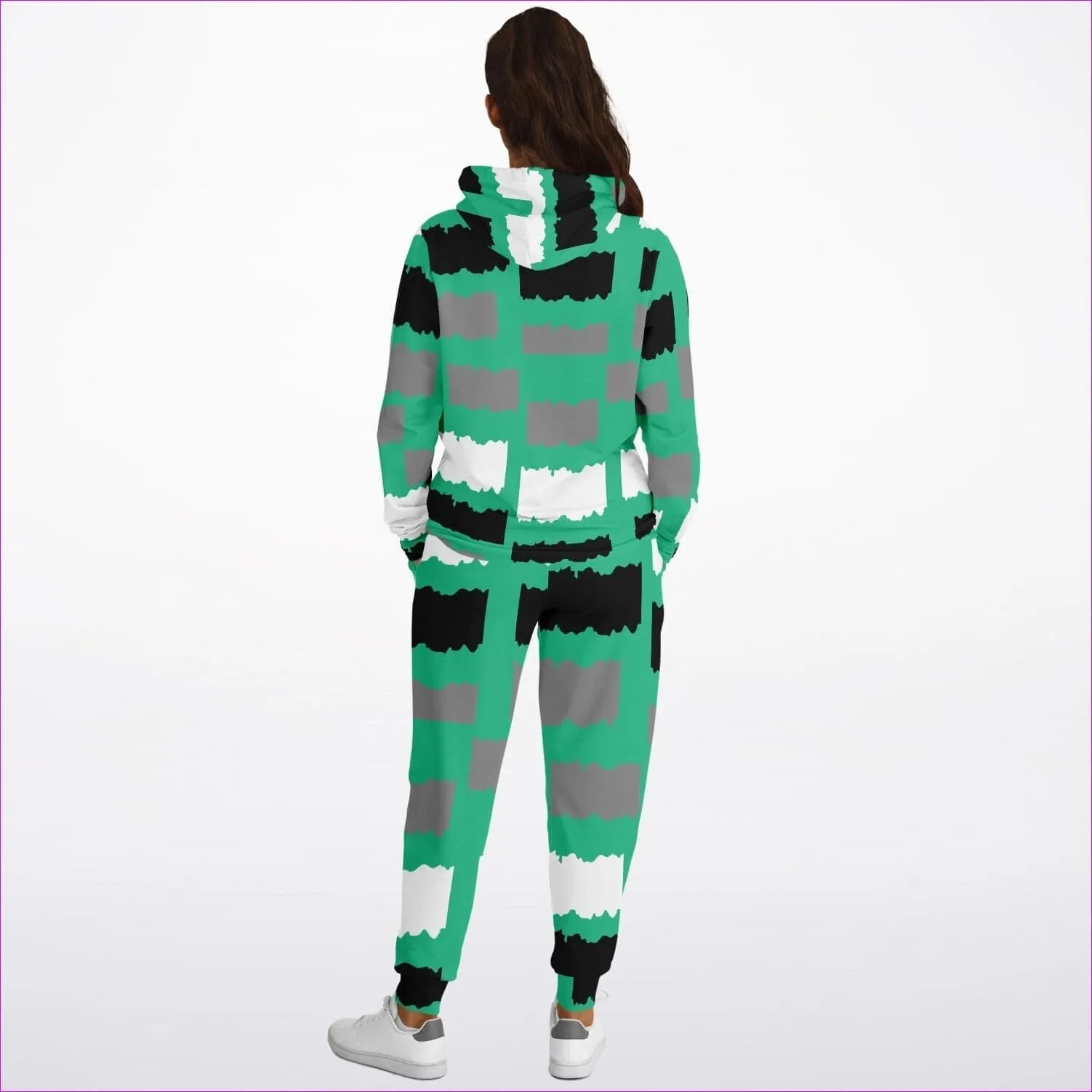 Deity Womens Premium Fashion Jogging Suit in Emerald