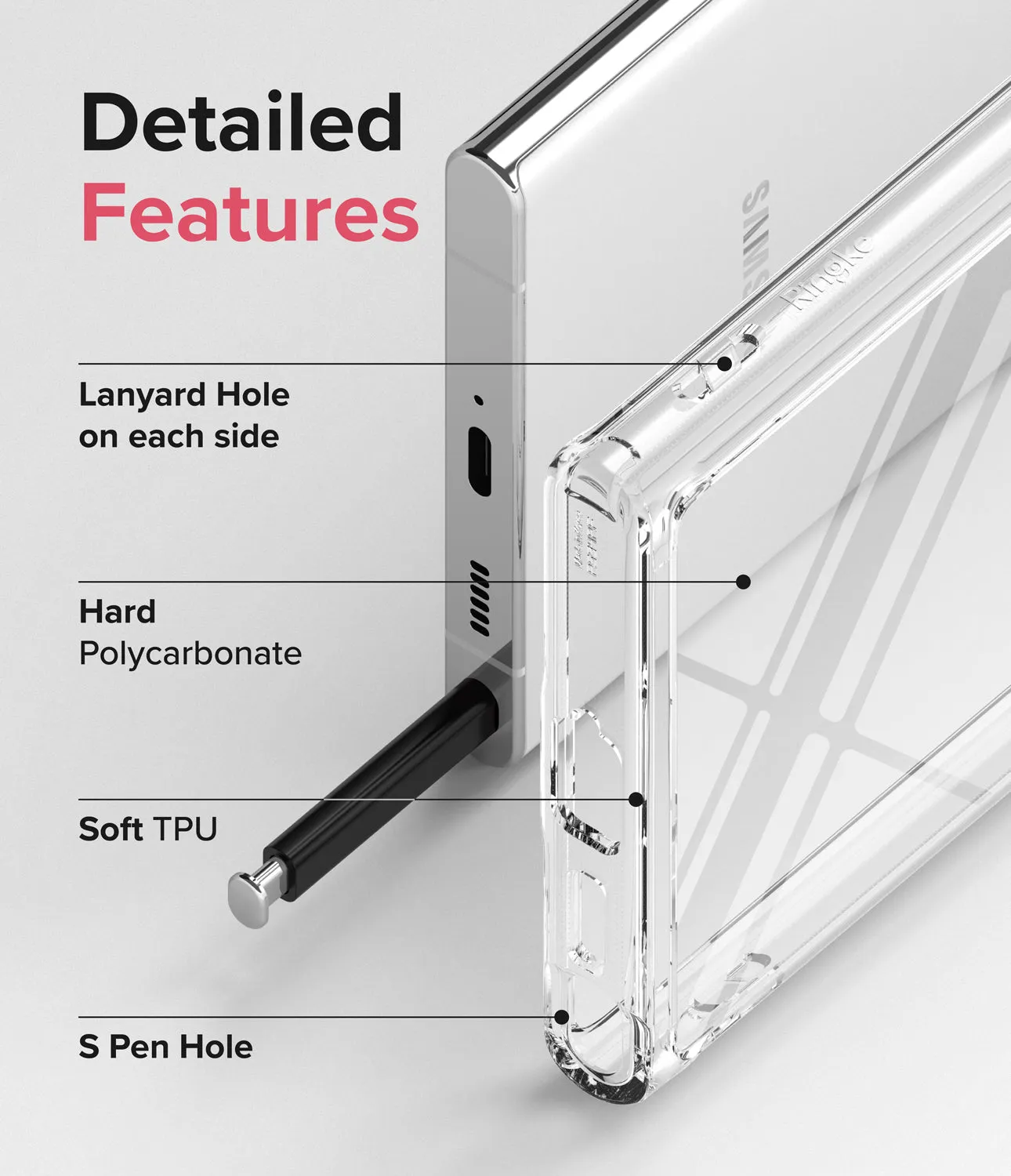 Galaxy S22 Ultra Case Combo | Fusion Case   Screen Protector