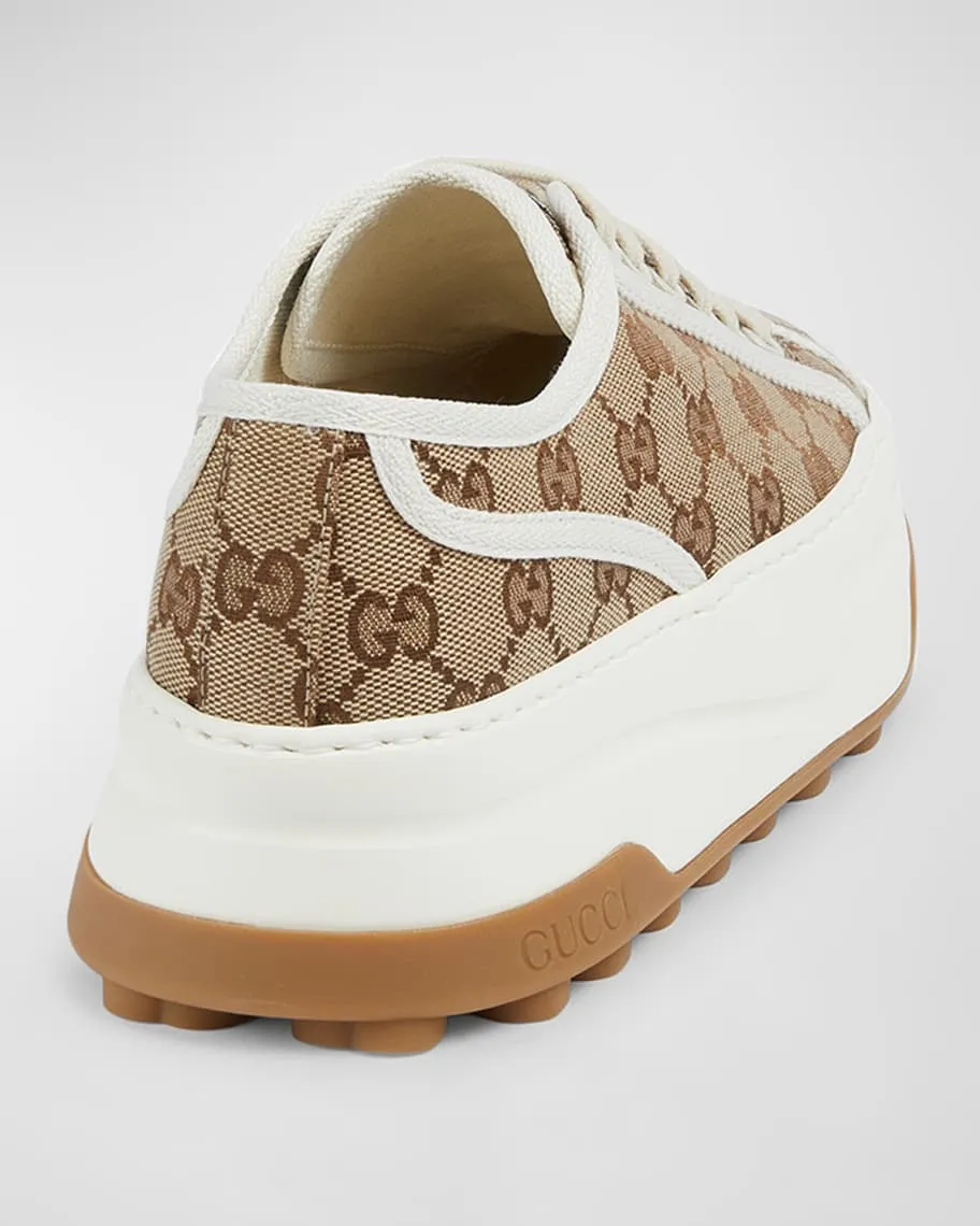 GG Canvas Gucci Low Top Platform Sneakers