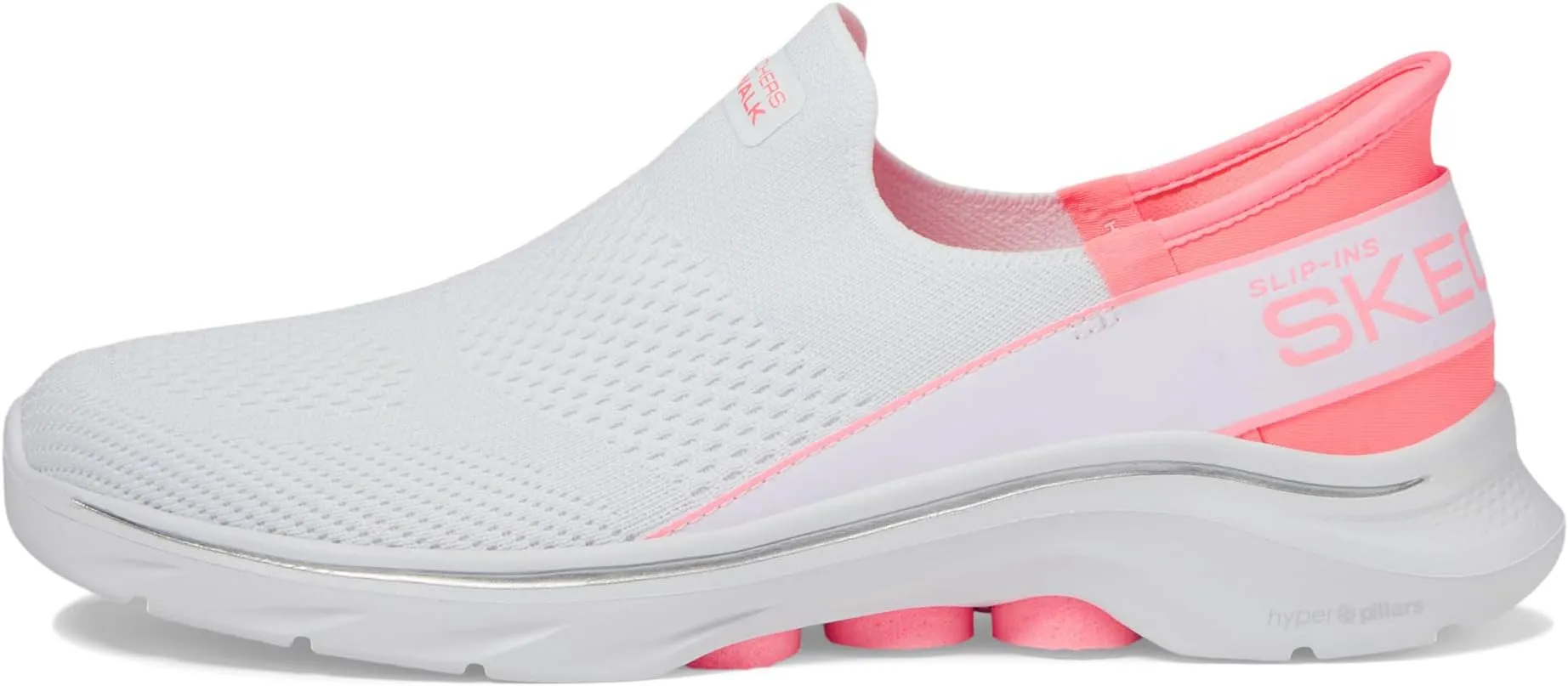 Go Walk 7 Mia Hands Free Slip-Ins SKECHERS Performance Sneakers, white/pink