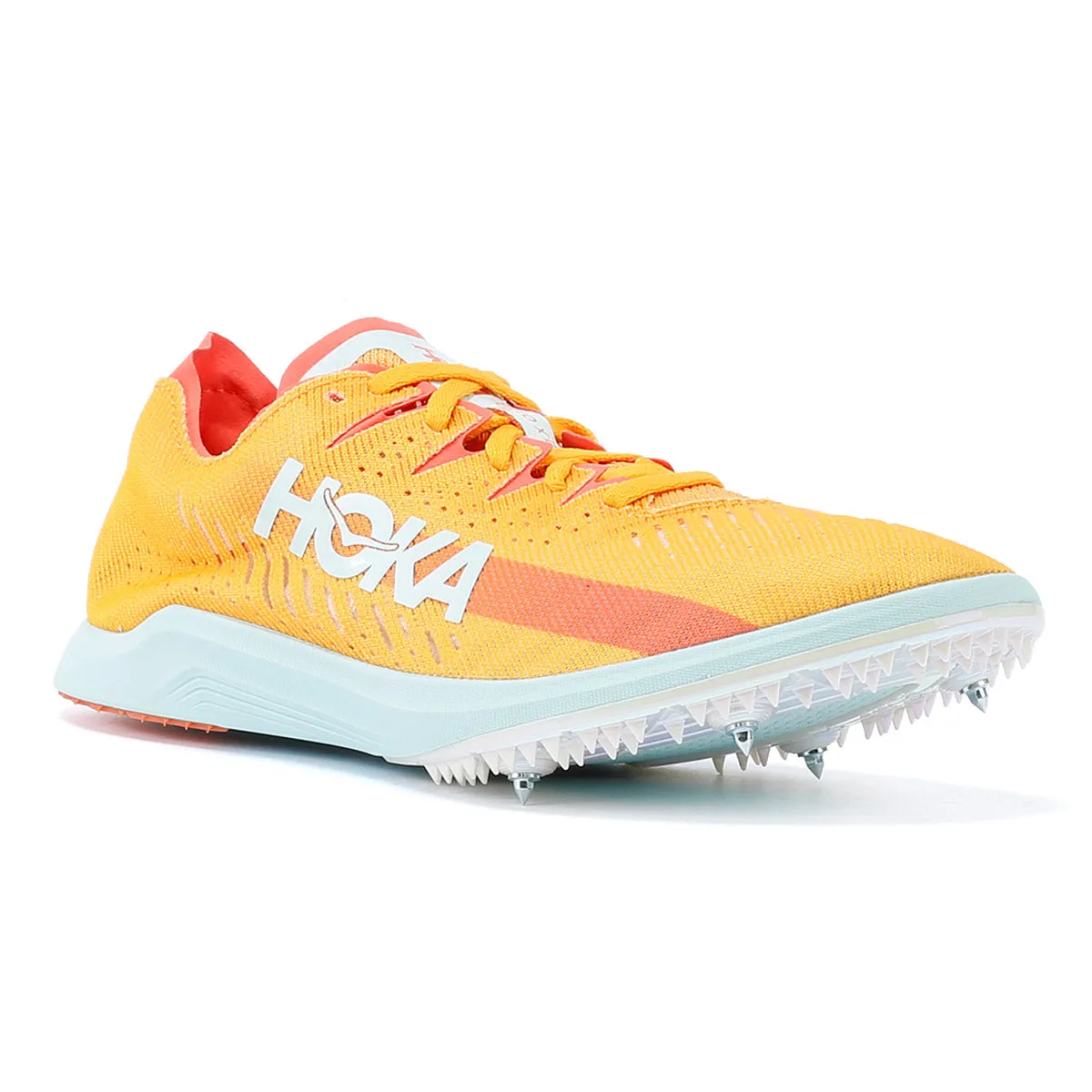 Hoka Cielo X LD Radiant Yellow / Camellia Running Spikes