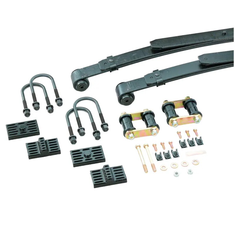 Hotchkis Multi-Leaf 1-1/2 in Lowering Leaf Spring - Hardware / Pads / Shackles - Black Paint - GM F-Body 1967-69 / GM X-Body 1968-74