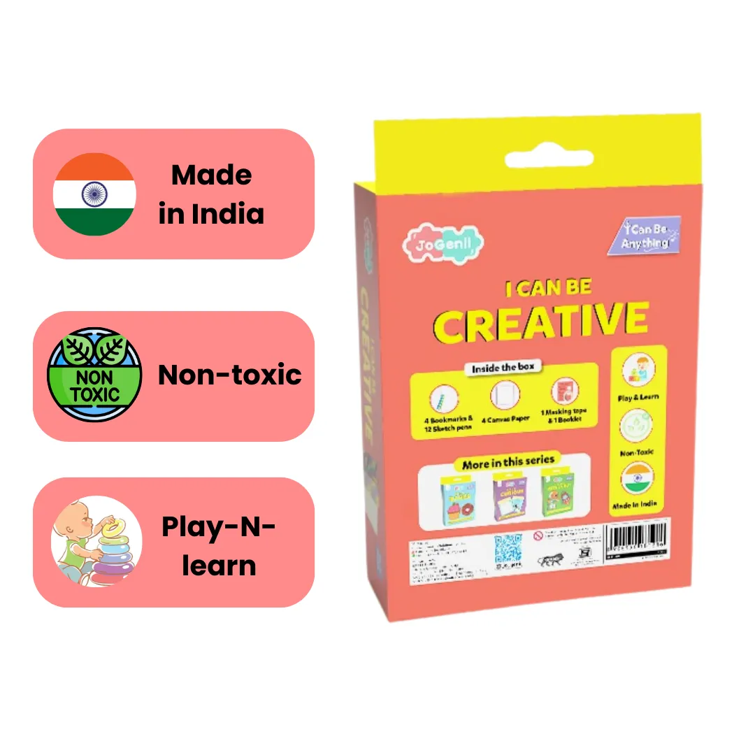 JoGenii I Can Be Creative- JoGenii's Mini DIY Kit |Return Gift, Travel Friendly (Pack of 5)