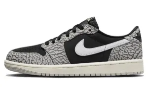 Jordan 1 Retro Low OG Black Cement (GS), Black/Grey