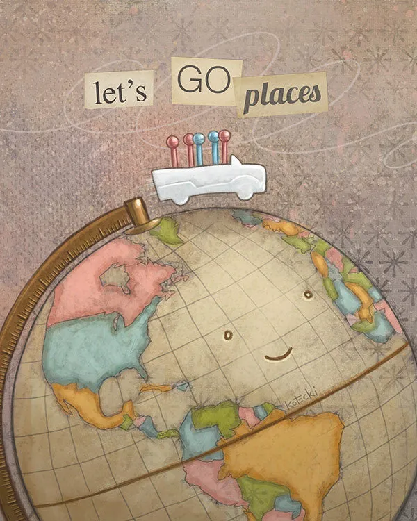 Let's Go Places Gallery Canvas Print