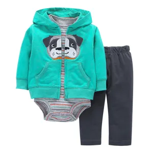 Little Mister Coat Pants Baby Romper