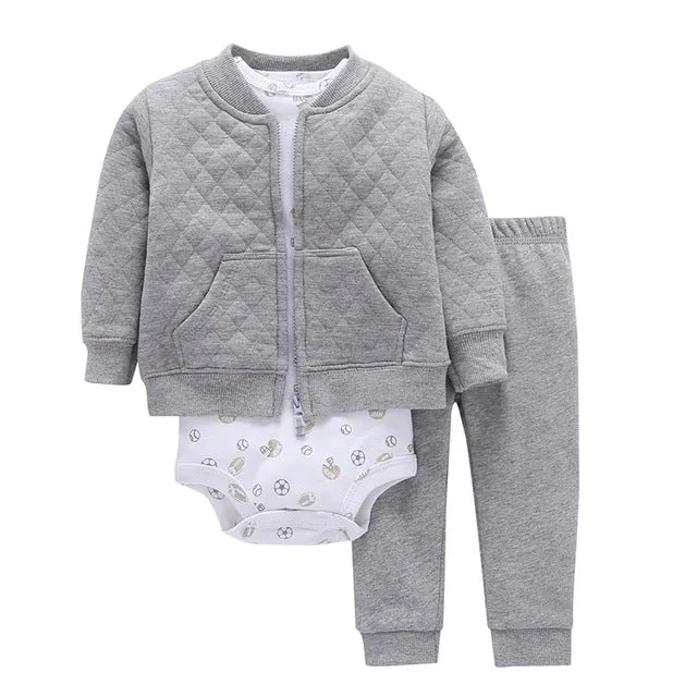 Little Mister Coat Pants Baby Romper