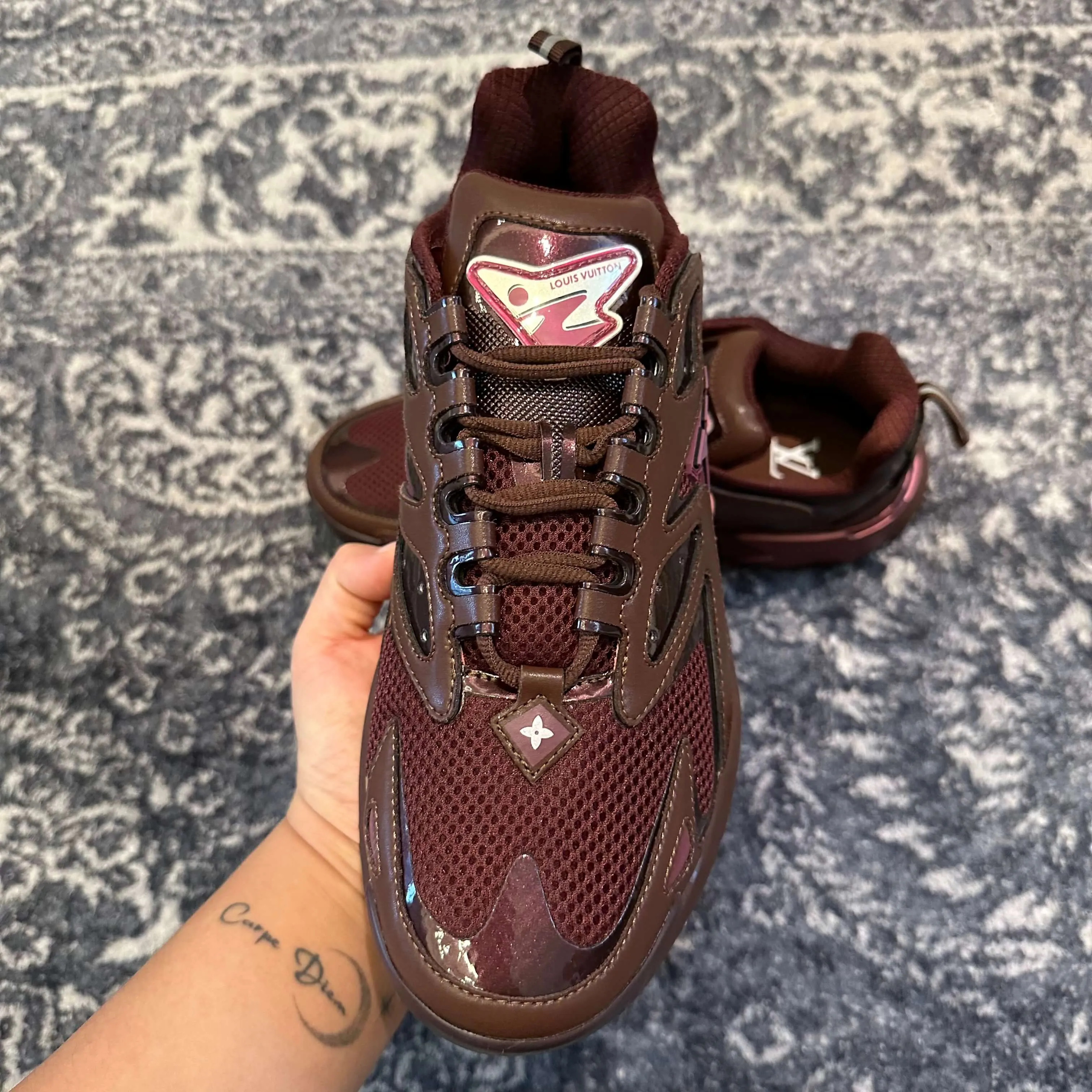 Louis Vuitton LV Runner Burgundy Tactic Sneaker