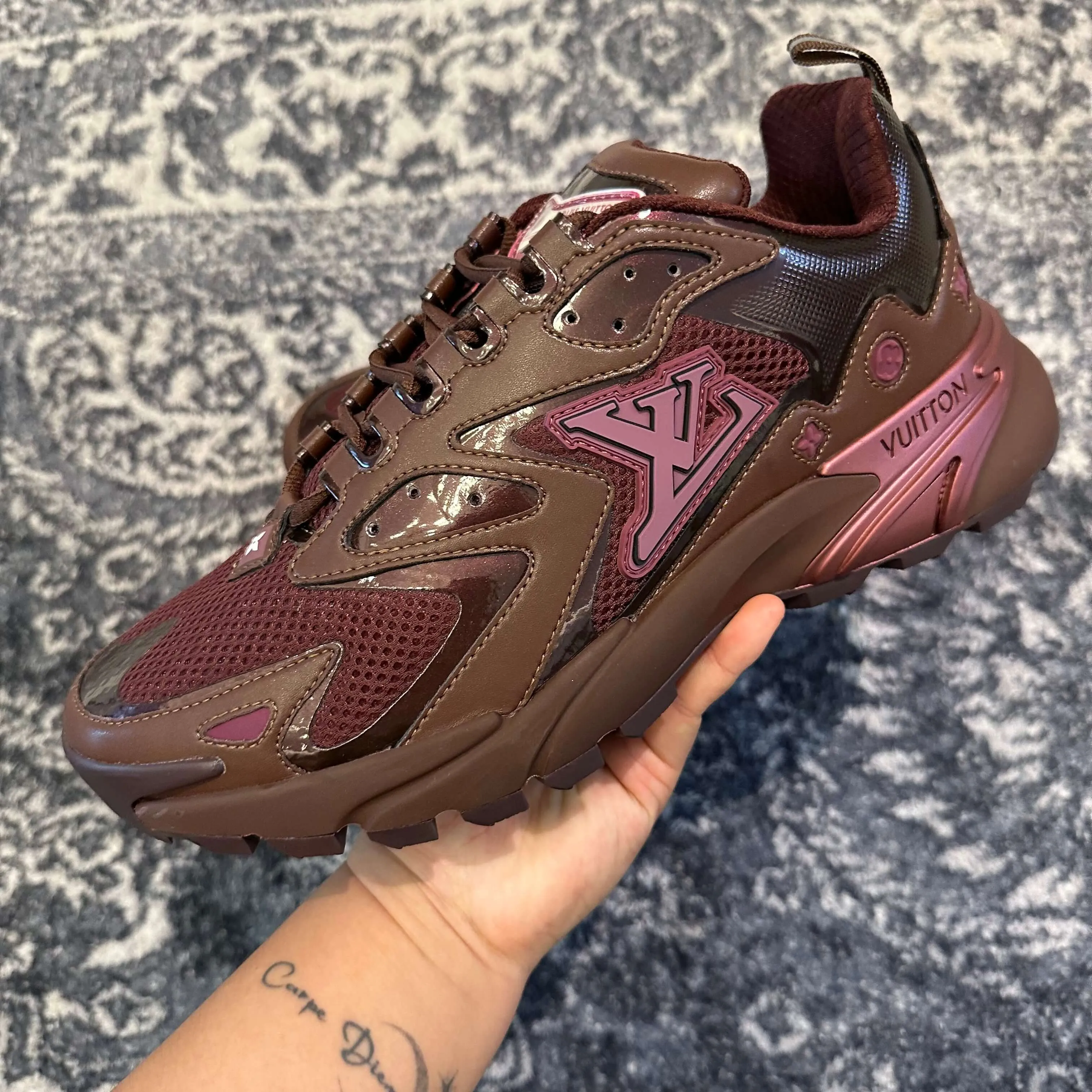 Louis Vuitton LV Runner Burgundy Tactic Sneaker