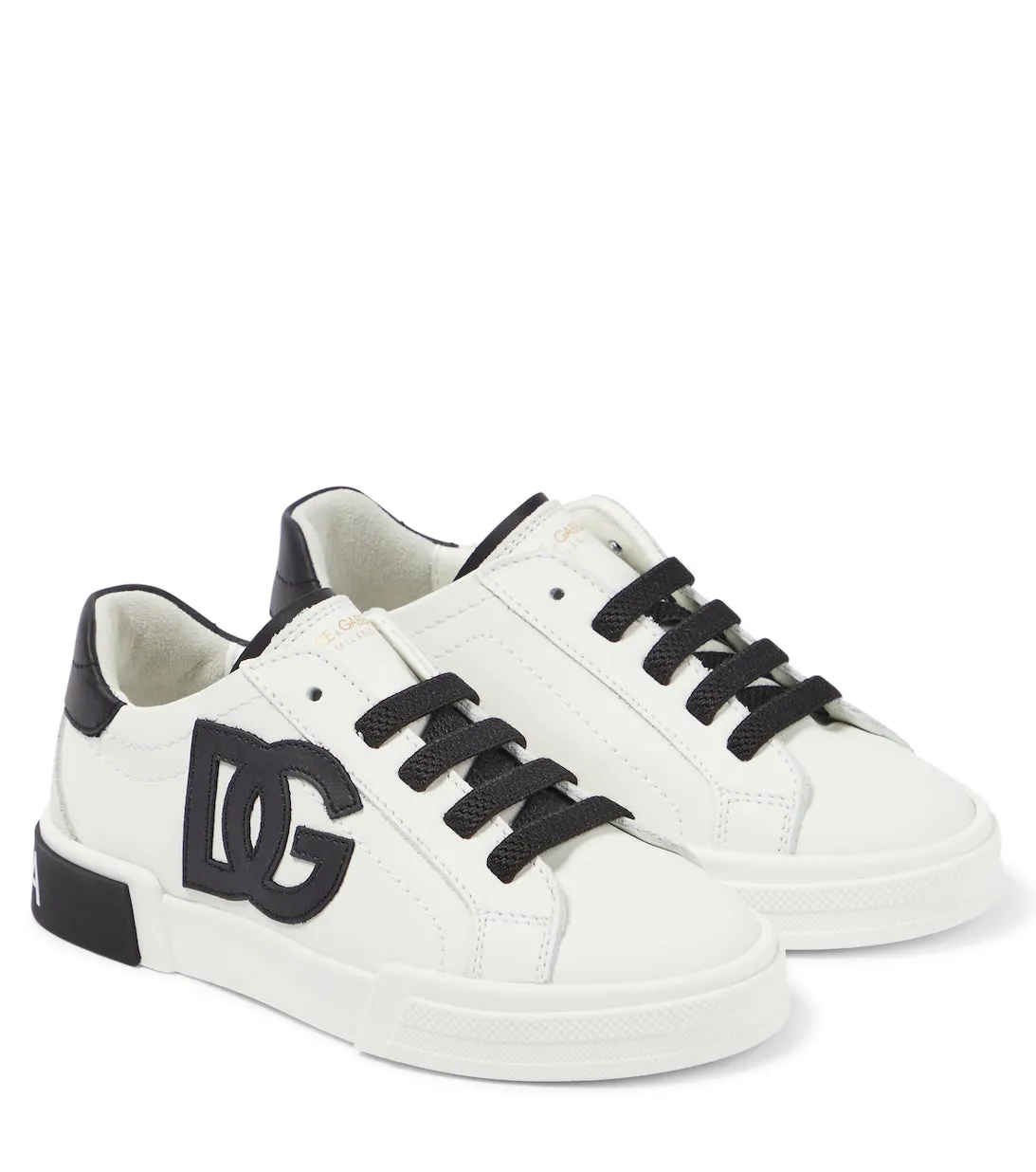 Low-top leather Portofino Dolce&Gabbana sneakers, white