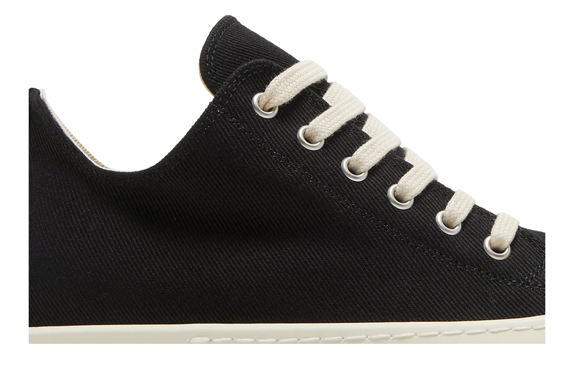 Low-top sneakers Rick Owens Wmns DRKSHDW Strobe Cotton Denim Low, black