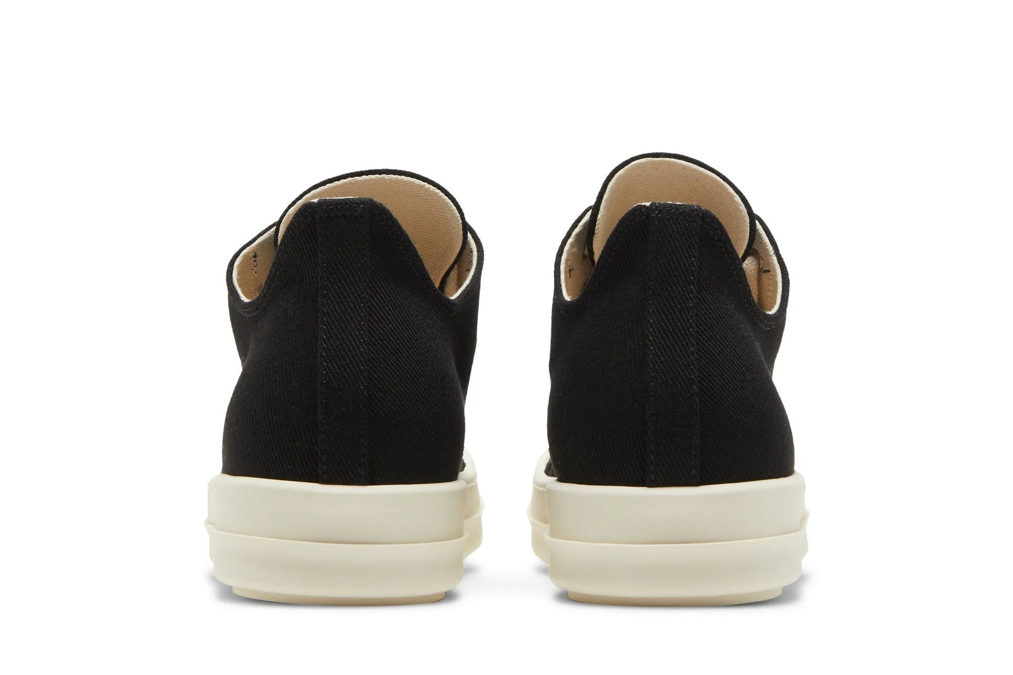 Low-top sneakers Rick Owens Wmns DRKSHDW Strobe Cotton Denim Low, black