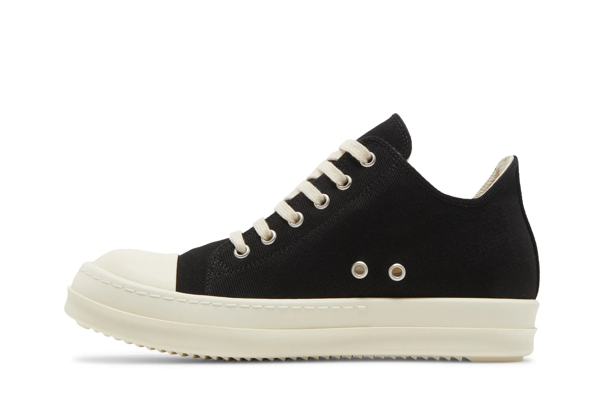 Low-top sneakers Rick Owens Wmns DRKSHDW Strobe Cotton Denim Low, black