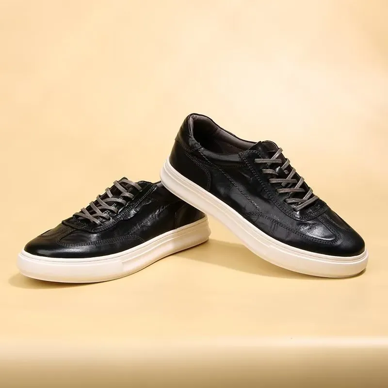 LuxLeather Chic High Top Fashion Sneakers