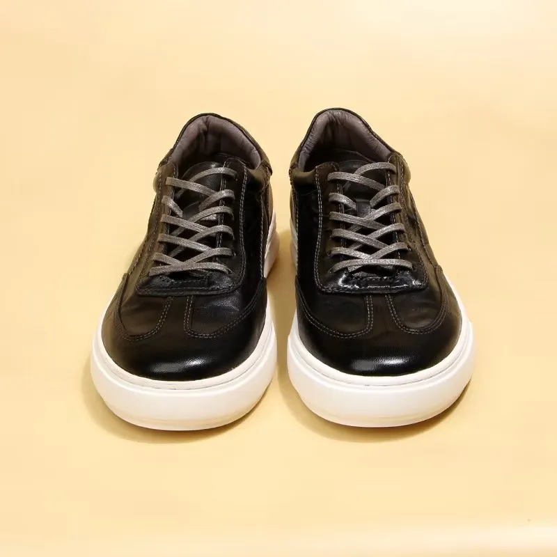 LuxLeather Chic High Top Fashion Sneakers