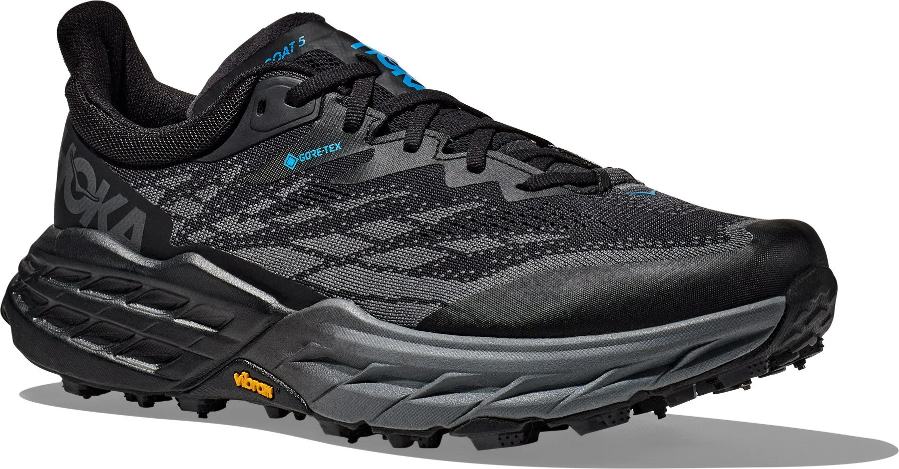 MEN'S HOKA SPEEDGOAT 5 GTX SPIKE | BLACK / BLACK