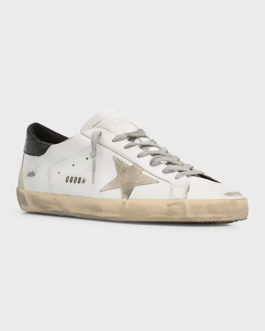 Men's leather low top sneakers Super-Star Golden Goose