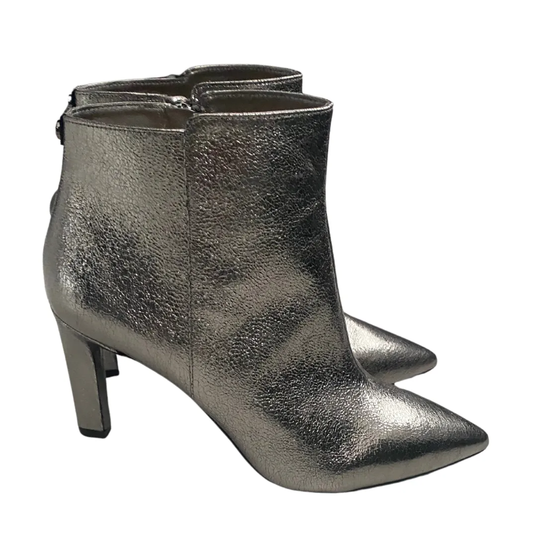 MICHAEL KORS Stiletto Ankle Boots SilverSIZE 40.5