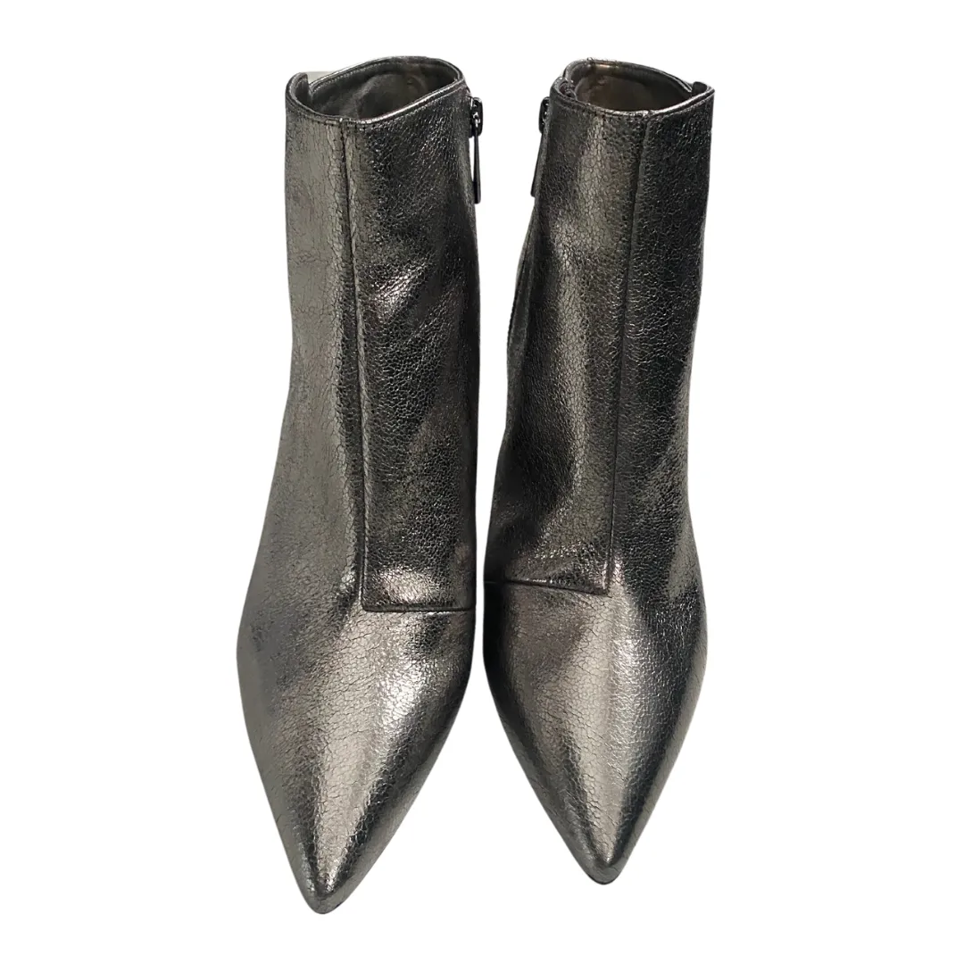 MICHAEL KORS Stiletto Ankle Boots SilverSIZE 40.5