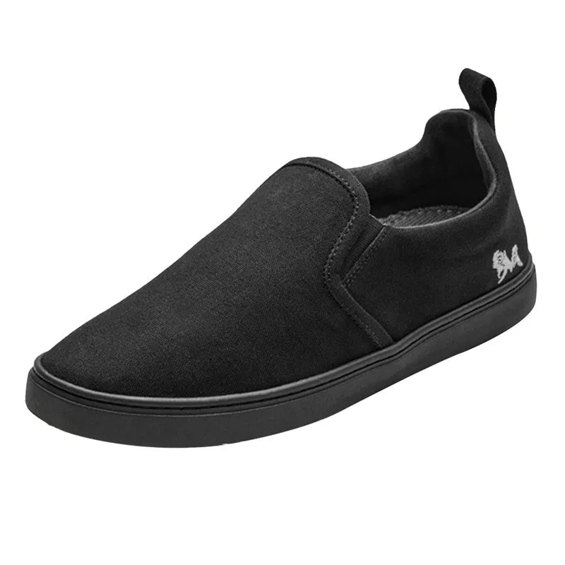 Neeman's Black Slip-On Shoes for Men | Organic Cotton | Comfortable & Light-Weight