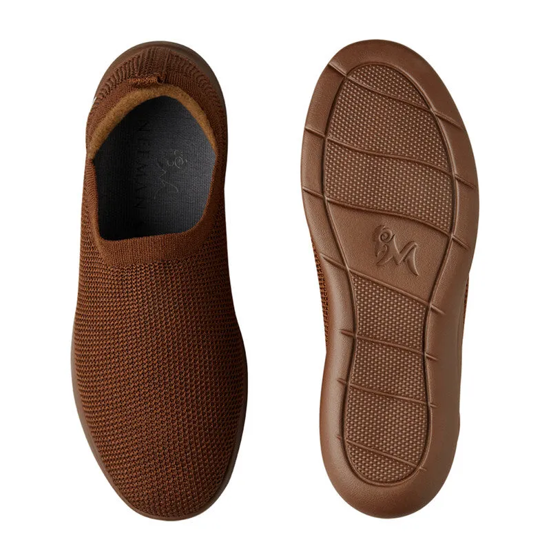 Neeman's ReLive Knit Slip On Sneakers | Copper Brown | Light-Weight & Comfortable