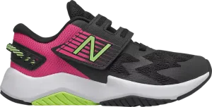 New Balance Rave Run Little Kid 'Black Pink Glow' Sneakers, Pink