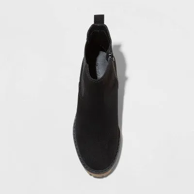 New - Women's Crispin Chelsea Boots - Universal Thread Black 8