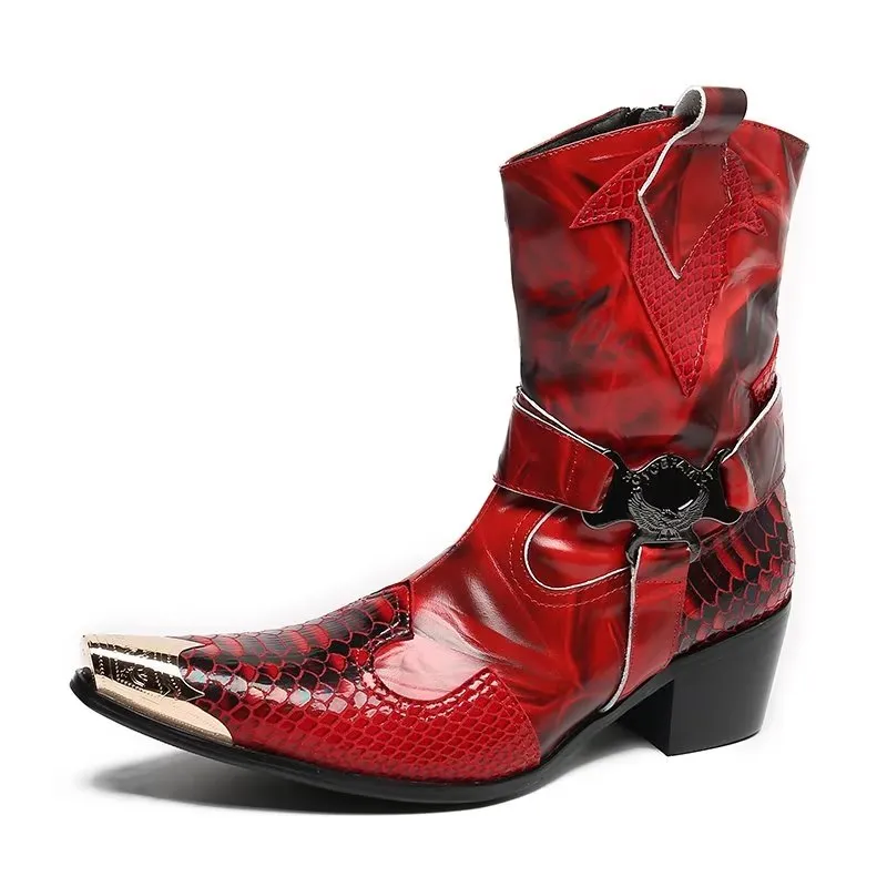 Opulent CrocLeather Power Boots