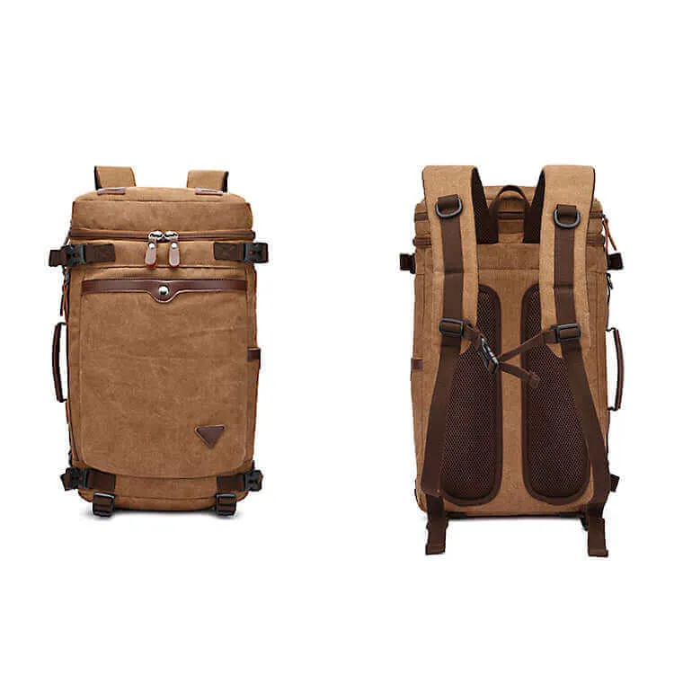 Outdoor Canvas Travel Backpack Bag 30L