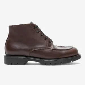 Oxal KP Leather Ankle Boots - Brown   Black