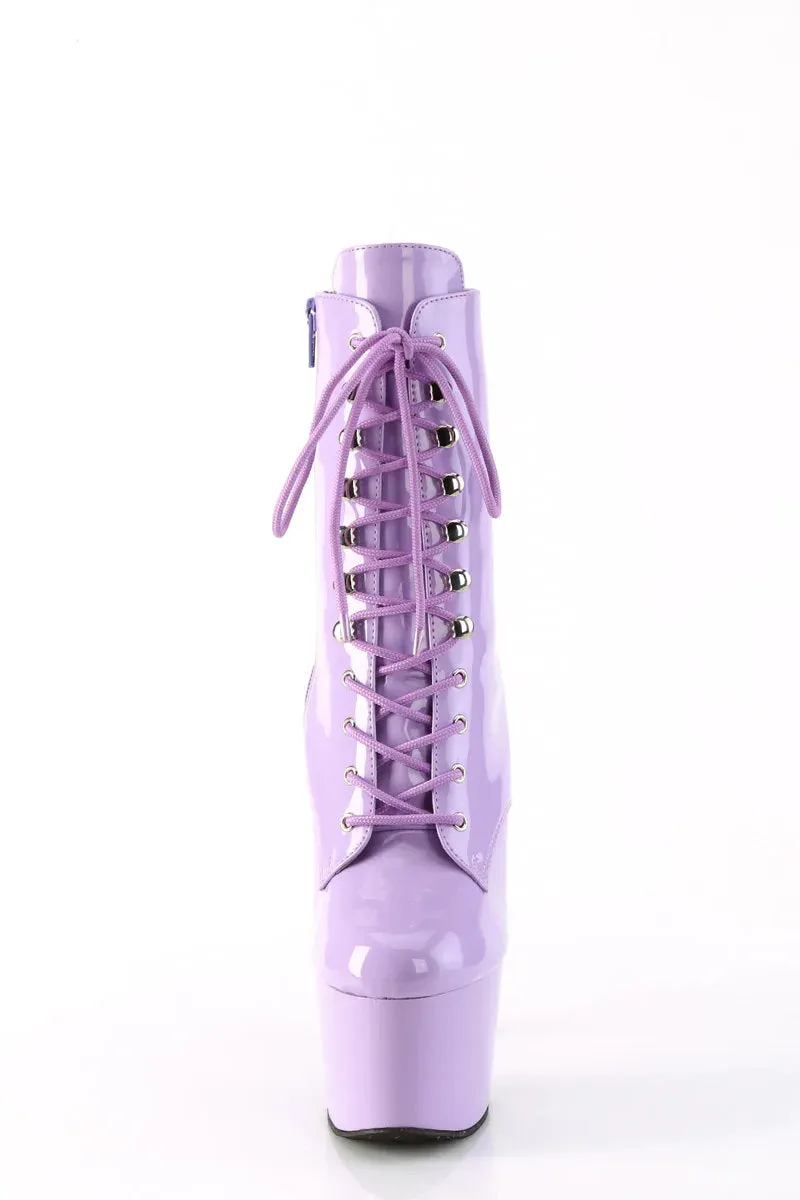 Pleaser USA Adore-1020 7inch Pleaser Boots - Patent Lavender