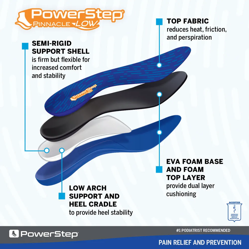 Powerstep Pinnacle Low Orthotic (Unisex)