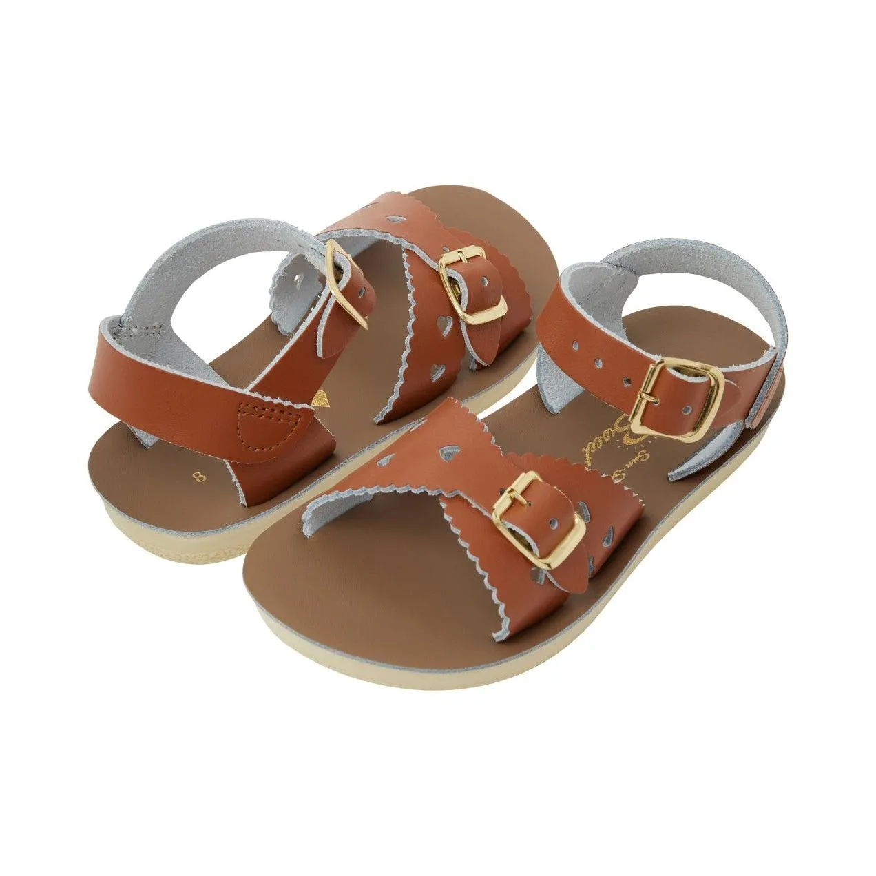 Saltwater Sweetheart Sandals - Tan - Kids