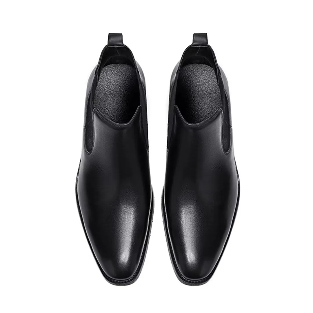 Sleek Ankle Leather Boots for Men