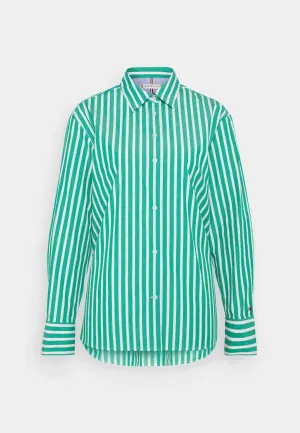 STRIPE EASY FIT SHIRT OLYMPIC GREEN