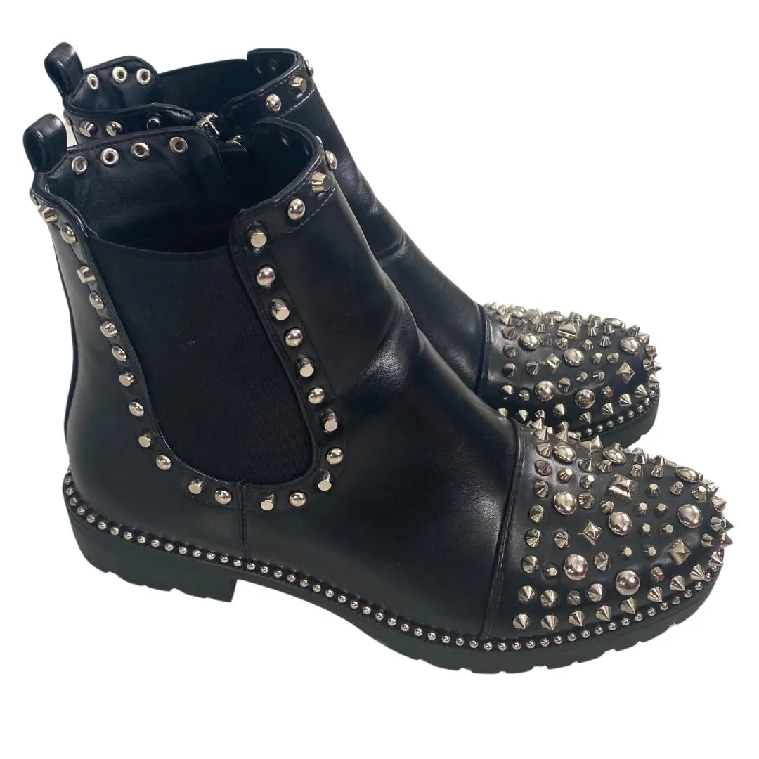 Studded Chelsea Ankle Boot Black Size 41