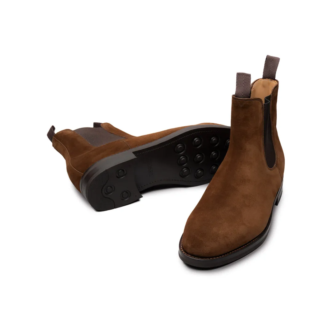 Suede chelsea boots- Tan