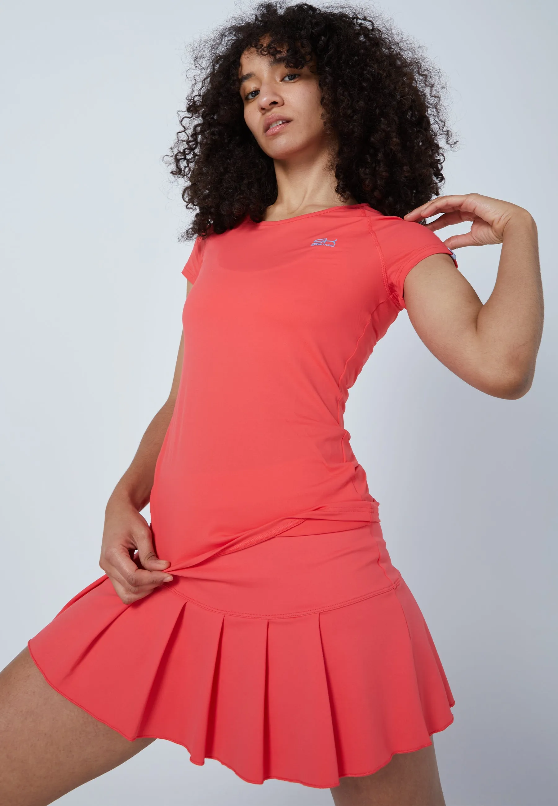 Tennis Capsleeve T-Shirt, peach