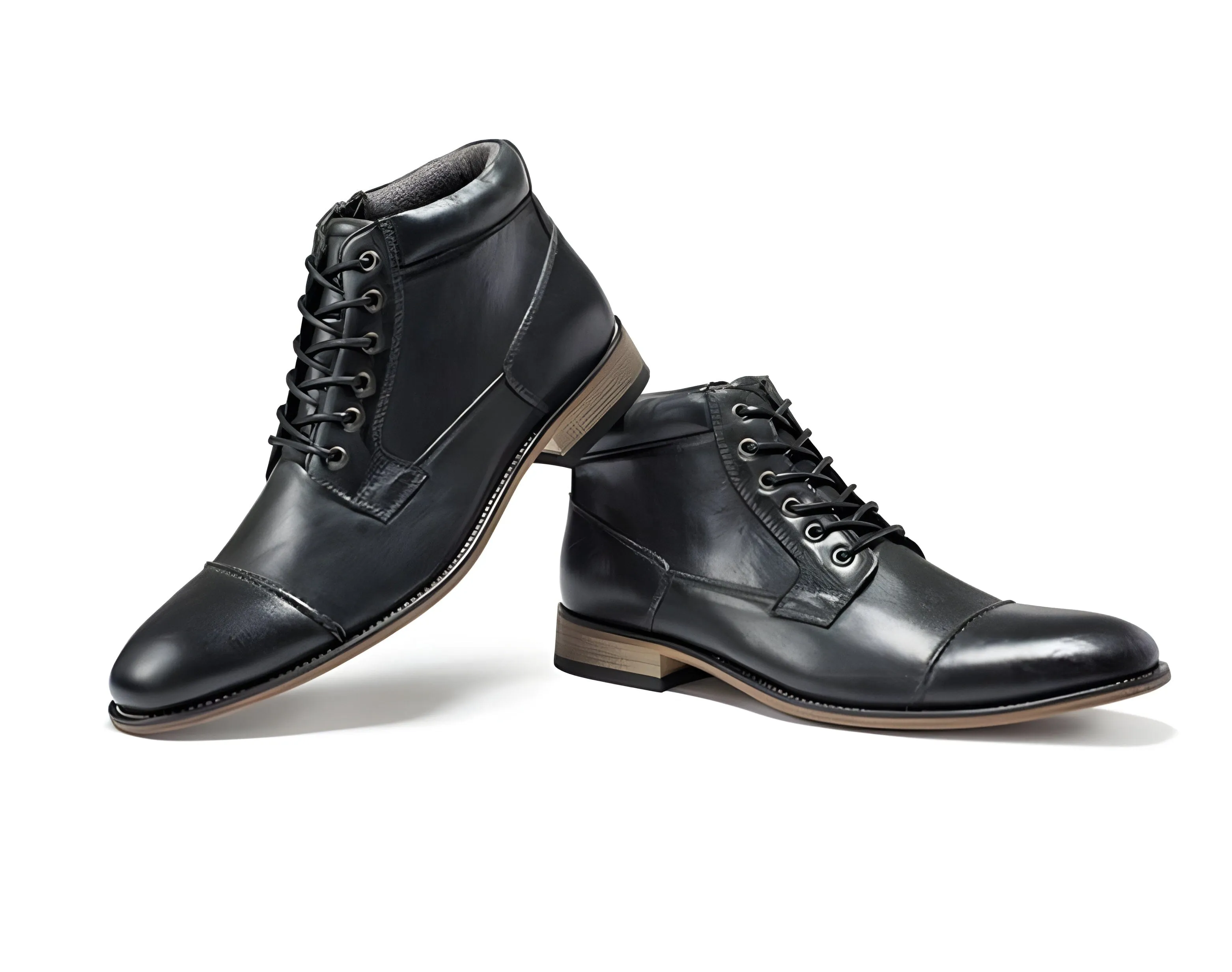 The Carlton Oxford Ankle Boots - Black