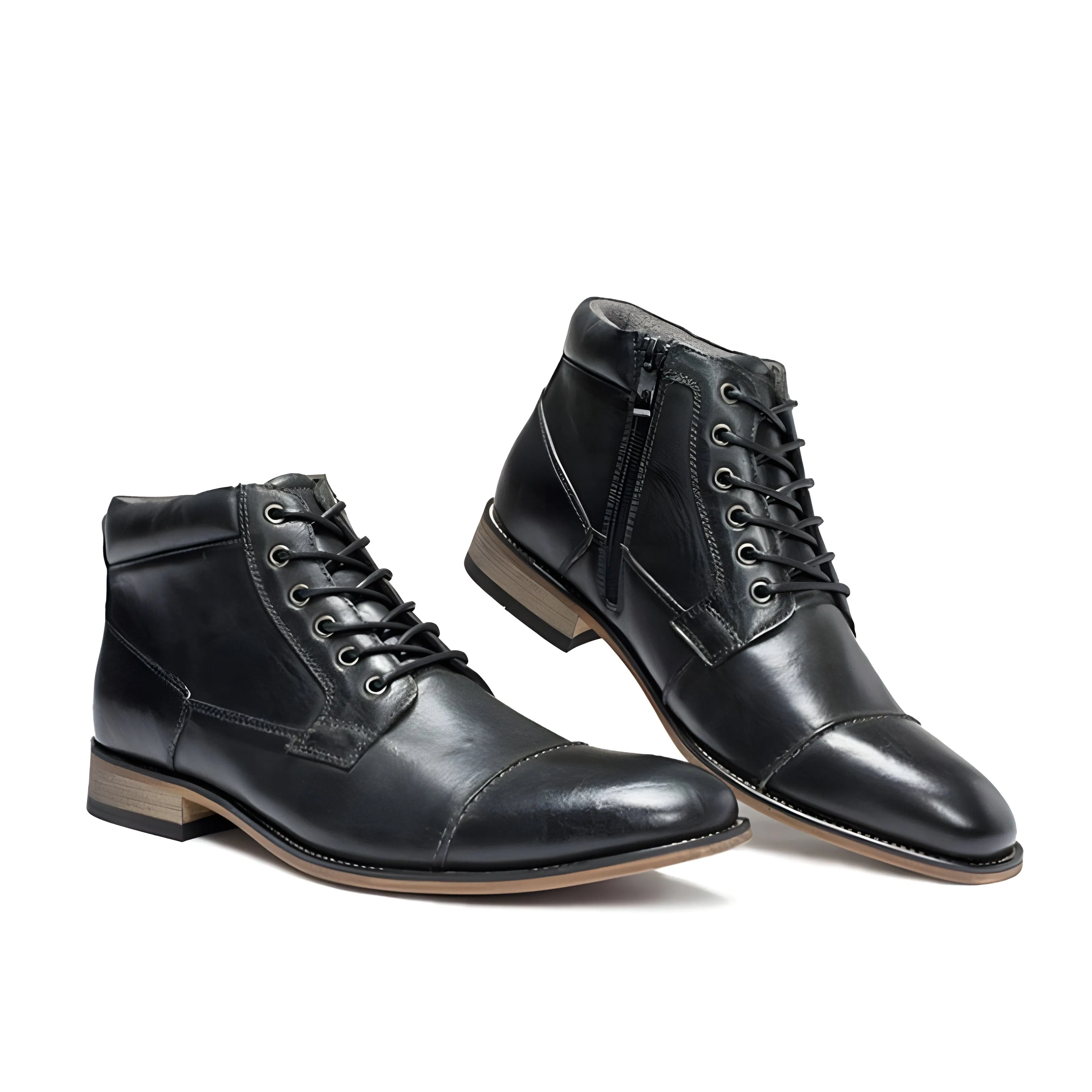 The Carlton Oxford Ankle Boots - Black