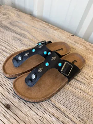 The Memphis Sandals Black