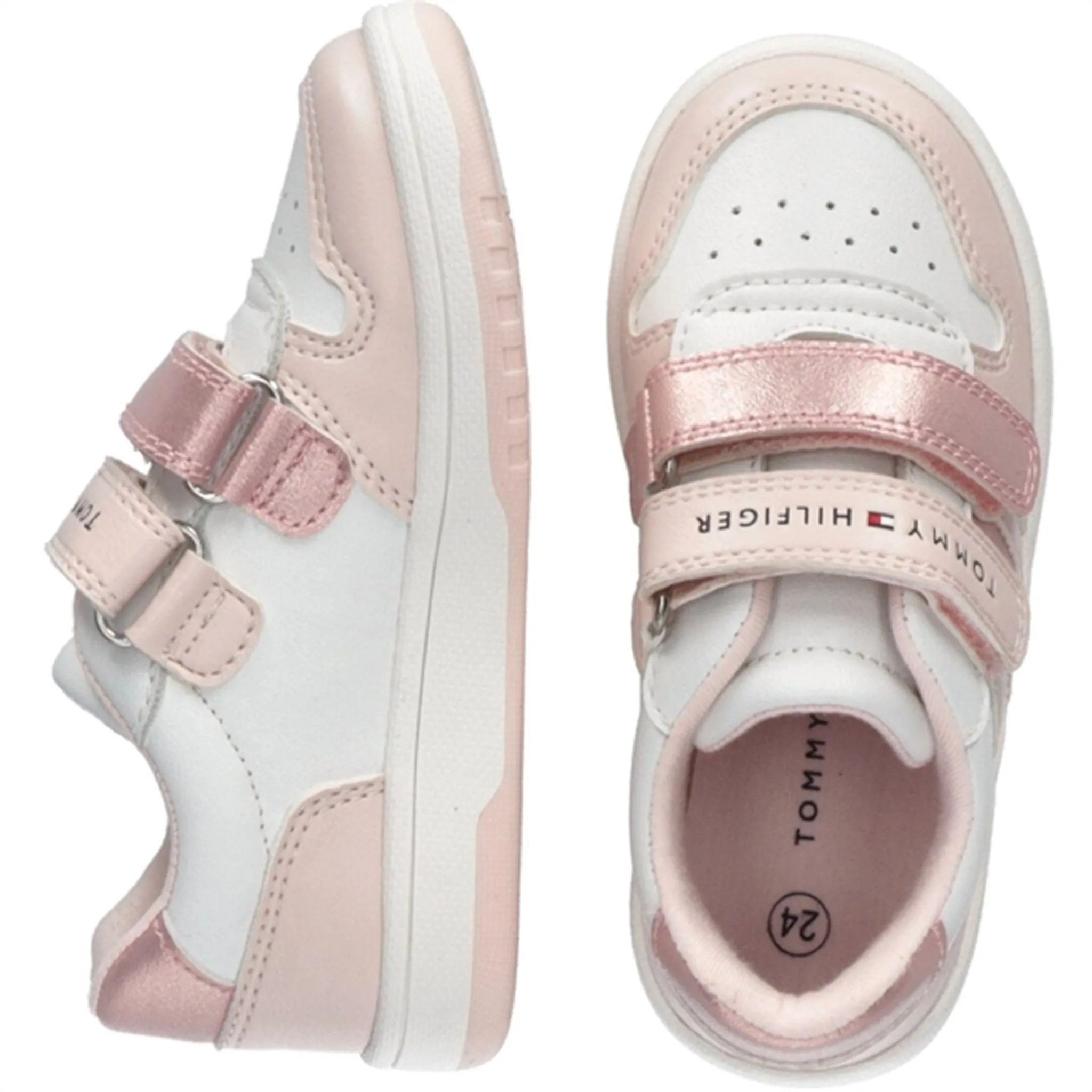 Tommy Hilfiger Low Cut Velcro Sneakers Pink/White